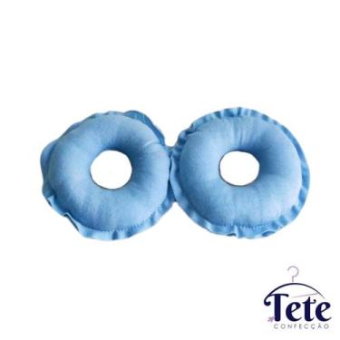 Imagem de Kits Rosquinha de Amamentação Protetor 100% Algodão Macio - oem, Azul,
