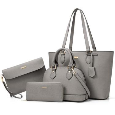 Imagem de Conjunto de bolsas Bagsure Women, 4 peças, bolsa, carteira, ombro