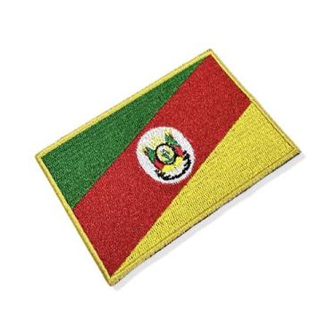 Imagem de BE0019-021 Bandeira Rio Grande do Sul Patch Bordado 10,2x6,8cm - BR44