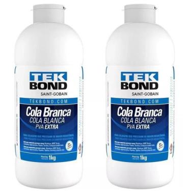 Imagem de Cola branca pva extra tekbond 1kg 2 uni