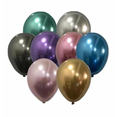 Imagem de Balão de Festa Alumínio N9 C/25 Unidades - São Roque