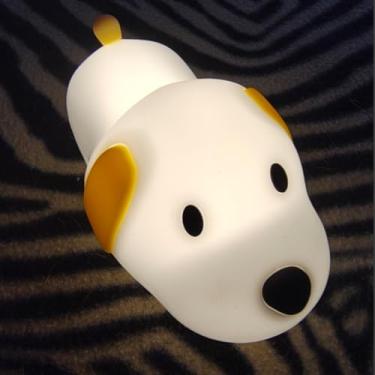 Imagem de Luminária Infantil Carlo Puppy Dog LED Recarregável Toque Silicone Macio Luz Noturna Presente Bebê Quarto Criança | Testada