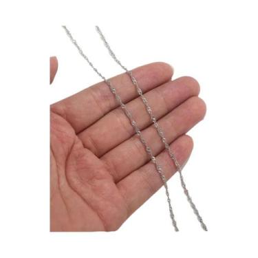 Imagem de Corrente Frisada De Aço Inoxidável De 2 Metros Para Colar DIY Pulseira