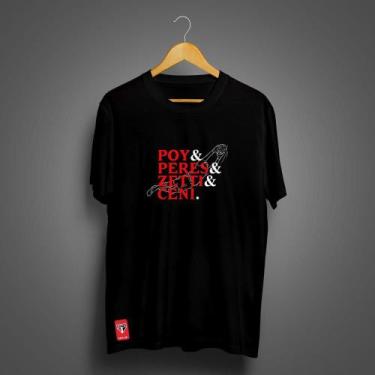 Imagem de Camiseta São Paulo Masculina Zé Carretilha Arqueiros SPFC, Preto, G