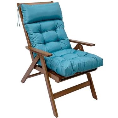 Imagem de Adirondack Chair Cushion, Lounge Cushion Anti-Slip Thickened High Back Patio Seat Pads, Waterproof Garden Cushion Set for Rocking Chair(E)