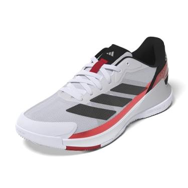 Imagem de adidas Tênis masculino Crazyquick Lightstrike Padel, Branco/preto/vermelho lúcido, 35