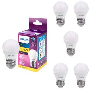 Imagem de 6 Lâmpadas Led 4w Philips Bulbo Mini E27 3000k Luz Quente
