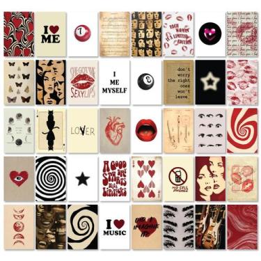 Imagem de Decoração de quarto 97 Decor Downtown Girl Posters Y2k Red Aesthetic