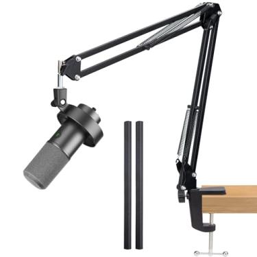 Imagem de WIBOND Para Braço De Lança Fifine K688 - Microfone Ajustável Com Gerenciamento Cabos, Adaptador 3/8'' 5/8'' Compatível A Maioria