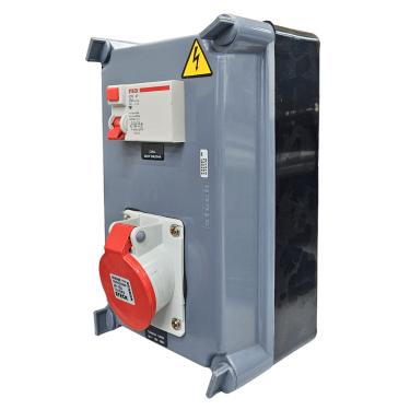 Imagem de Quadro Sobrepor C/ IDR25A + 1 Tomada Industrial N4046 IP-40 Cód. S310103DR – Steck Quadro Sobrepor C/ IDR25A + 1 Tomada Industrial N4046 IP-40 Cod. S310103DR – Steck