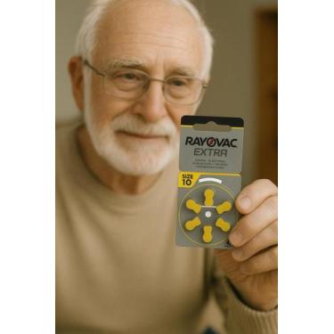 Imagem de 60 Pilhas RAYOVAC para aparelhos auditivos - Tamanho 10(selo Amarelo)
