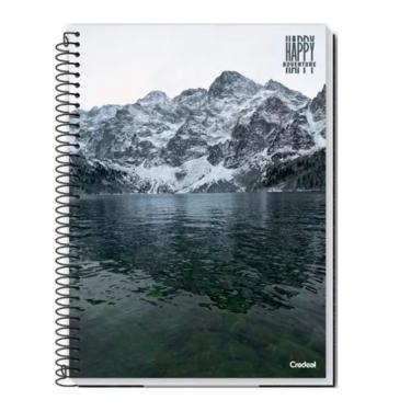 Imagem de Caderno Espiral Universitário 1 Matéria 96 Folhas Capa Dura Happy Adventure Credeal Estampa 3