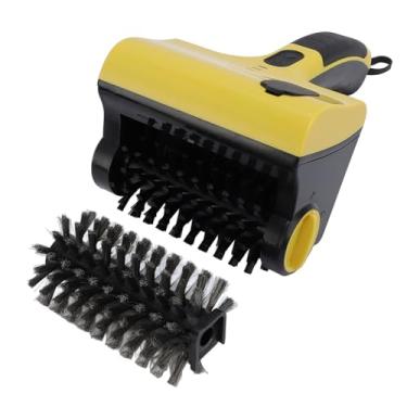 Imagem de Serounder Escova de Grelha Elétrica Sem Fio, Limpador de Grelha Elétrica Recarregável Com 2 Cabeças de Escova Intercambiáveis, Velocidade Ajustável, para Limpeza de Churrasco