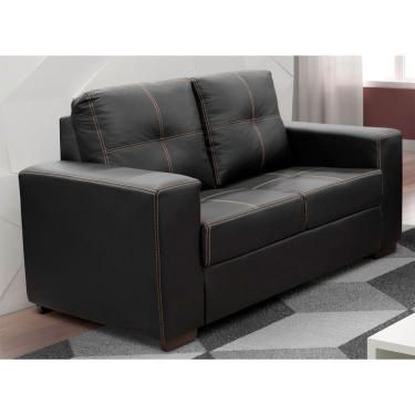 Imagem de Estofado Simbal La Paz 2 Lugares Espuma D26 Korino Preto