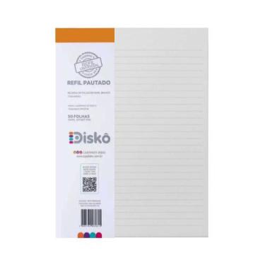 Imagem de Refil Pautado Disko Branca c/50 fls M 18x24,2cm RF22C062