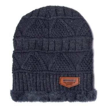 Imagem de Touca Gorro De Lã Unissex Forrada Com Pelúcia Cinza - SPORT, Cinza, Ún