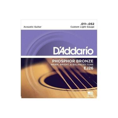 Imagem de Encordoamento para Violão D`Addarío EJ26 011 Aço