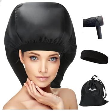 Imagem de Generic Secador De Cabelo Com Touca Para Cabelos Cacheados, Difusor Tubos Duplos Atualizado, Distribuição Uniforme Calor, Penteados Femininos, Portátil, Capuz,