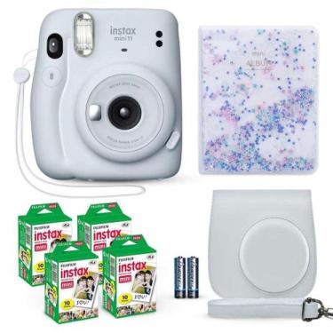 Imagem de Câmera Fujifilm Instax Mini 11 Ice White com estojo e filme
