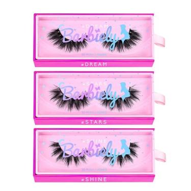 Imagem de Cílios postiços Barbiely 3D Mink 18 mm 3 pares sem crueldade - barbiel
