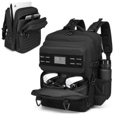 Imagem de Mochila de jogos BISKLNDN Tactical para PlayStation 5 e PS4