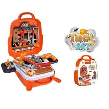 Imagem de Brinquedo Maleta De Ferramentas Infantil 22 Pcs Mochila 3 Em 1 Tools -