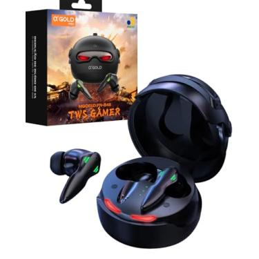Imagem de A'Gold FN-B48 Fone de Ouvido Bluetooth Gamer TWS - Bluetooth 5.4, Redução de Ruído por Inteligência Artficial - IA, 8h de Bateria, Estojo com LED Robótico, Microfone Excelente - Baixa Latência