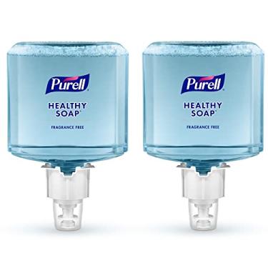 Imagem de PURELL Sabonete saudável da marca, espuma suave e livre, sem fragrância, refil de 1200 ml para dispensador automático de sabão PURELL ES6 (pacote com 2) - 6472-02 - Fabricado pela GOJO, Inc.