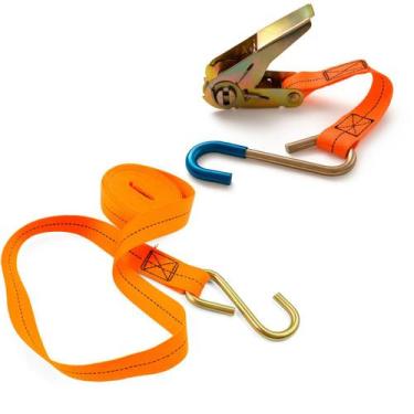Imagem de Cinta com Catraca para Cargas 4m x 25mm Poliester Reforçada 400kg - Mi