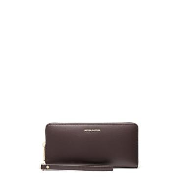 Imagem de Michael Kors Jet Set Travel Continental, ferragens douradas/couro Sahara/chocolate