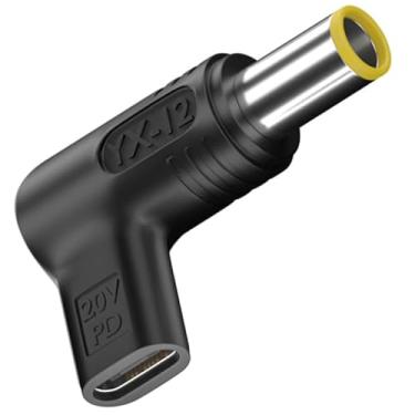 Imagem de Adaptador PD USB C para CC 7,9 x 5,5 mm, 100 W PD tipo C fêmea para adaptador DC macho 20 V, tipo USB C para adaptador de 7,9 x 5,5 mm feito para laptop Lenovo/IBM ThinkPad Series