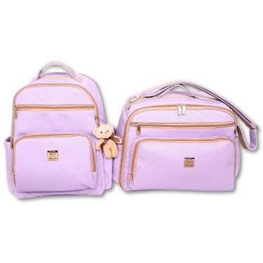Imagem de Kit Bolsa Mala Maternidade Bebe Enxoval Grande + Mochila +