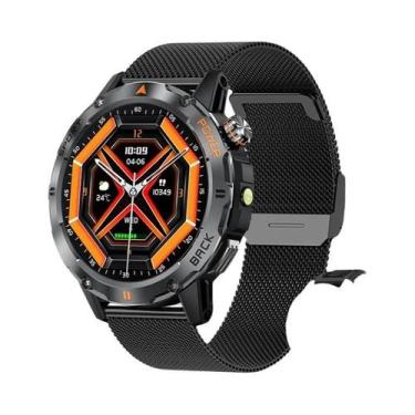 Imagem de Relógio Inteligente Masculino Com Tela AMOLED HD, Lanterna LED, Chamad