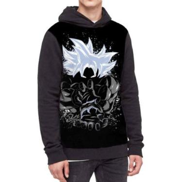 Imagem de Moletom Com Capuz Goku Instinto Superior Dragon Ball Ref:757 - smoke, 
