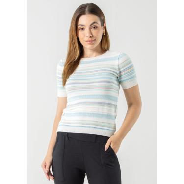 Imagem de Blusa Manga Curta Pau a Pique Modal Básica Azul claro