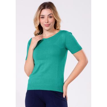 Imagem de Blusa Manga Curta Pau a Pique Modal Básica Verde