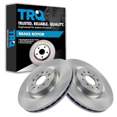 Imagem de TRQ Conjunto de 2 pares de rotor de freio a disco dianteiro LH RH para Ram ProMaster City