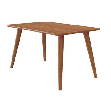 Imagem de Mesa Multiuso Cozinha Adele C- Tampo Madeirado 130x80cm Carvalho-cinamomo - Cimol