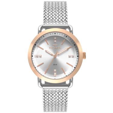 Imagem de Relógio Technos Feminino Ref:2036msc/4k Fashion Mesh Bicolor