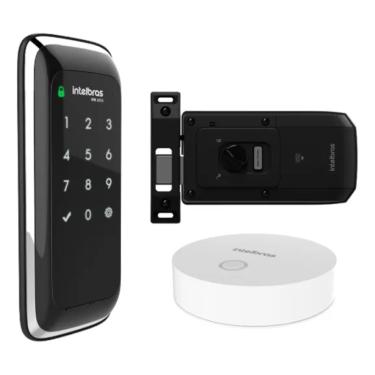 Imagem de Kit Fechadura Digital Intelbras Ifr1001 Com Ica1001