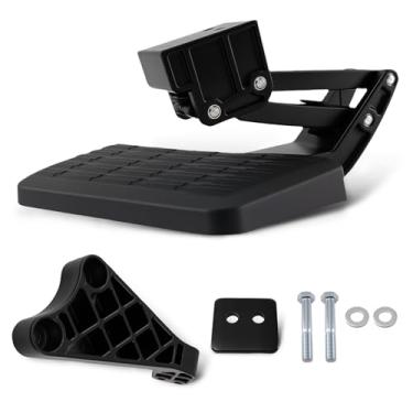 Imagem de maXpeedingrods Degrau de para-choque retrátil para cama traseira compatível com Ford F-150 3.5L 3.7L 5.0L 5.4L 6.2L 2006-2014, substituição de degrau de porta traseira de caminhão dobrável 75302-01A