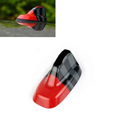 Imagem de SHIFENG Para BMW MINI Cooper S Clubman Countryman F54 F60 Antena de Sinal de Rádio de Carro Decoração Shell Adesivo Capa 3D (JCW)