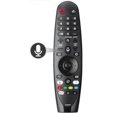 Imagem de Controle remoto Voice Magic para LG UHD OLED QNED NanoCell 4K 8K Smart TV, com função de voz e ponteiro, substituição universal, controle remoto LG Magic