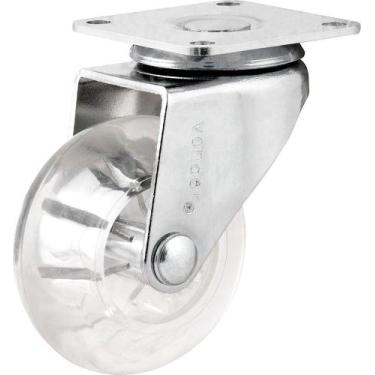 Imagem de Rodizio Giratório 3 Leve 55kg Poliuretano Transparente - Vo - Vonder
