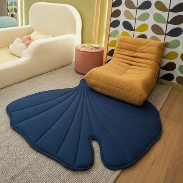 Imagem de Tatame Infantil Gingko – Tapete Infantil em Tecido Macio e Acolchoado com Design Moderno - Little Duck (Azul)