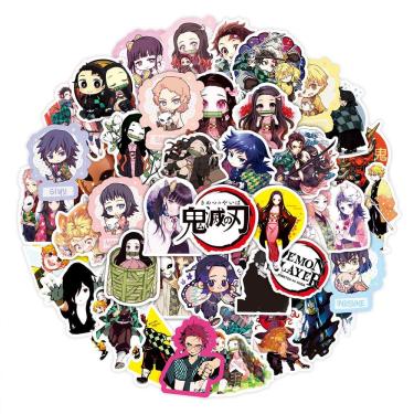 Imagem de Pacote de adesivos Demons Slayers Kamados Tanjirous Anime x50