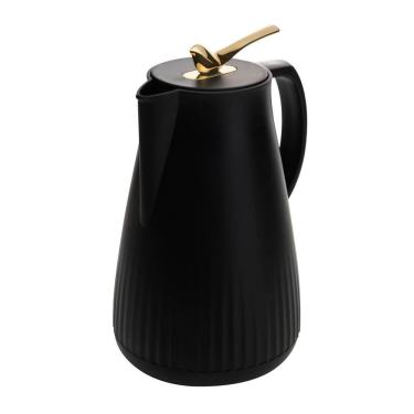 Imagem de Garrafa Térmica de Plástico para Café/Chá New Bird Preta 1 Litro Wolff