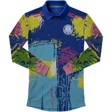 Imagem de CAMISETA MASCULINA PALMEIRAS GOLEIRO RETRÔ 1993, AZUL, G