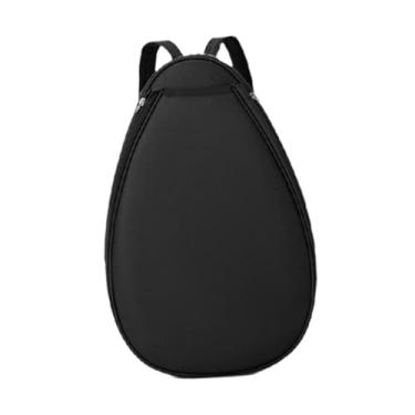 Imagem de KiBcsLic Mochila para tênis e badminton, bolsa portátil para equipamentos esportivos, mochila para raquete de tênis para adultos, ideal para badminton e, Preto
