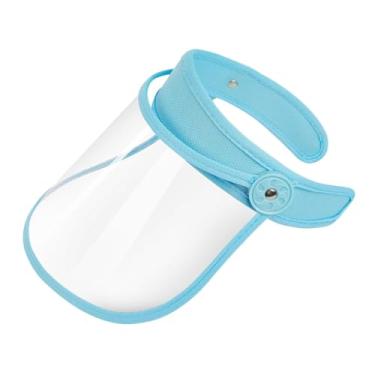Imagem de Vaveren Protetor facial contra respingos, reutilizável, com proteção total para o rosto, ideal para cozinhar, construir, andar de bicicleta, cortar grama e, Azul